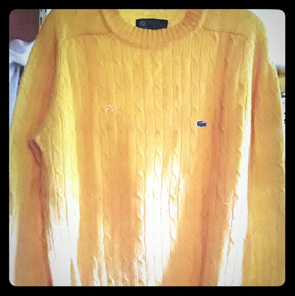 Vintage '80s IZOD sweater, new! Wool cable knit.
